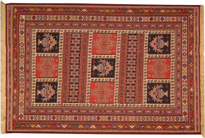 Kilim persa, Sirjan, 157x107 cm.