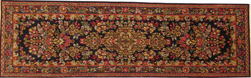 Alfombra persa, Kerman, 230x070 cm.