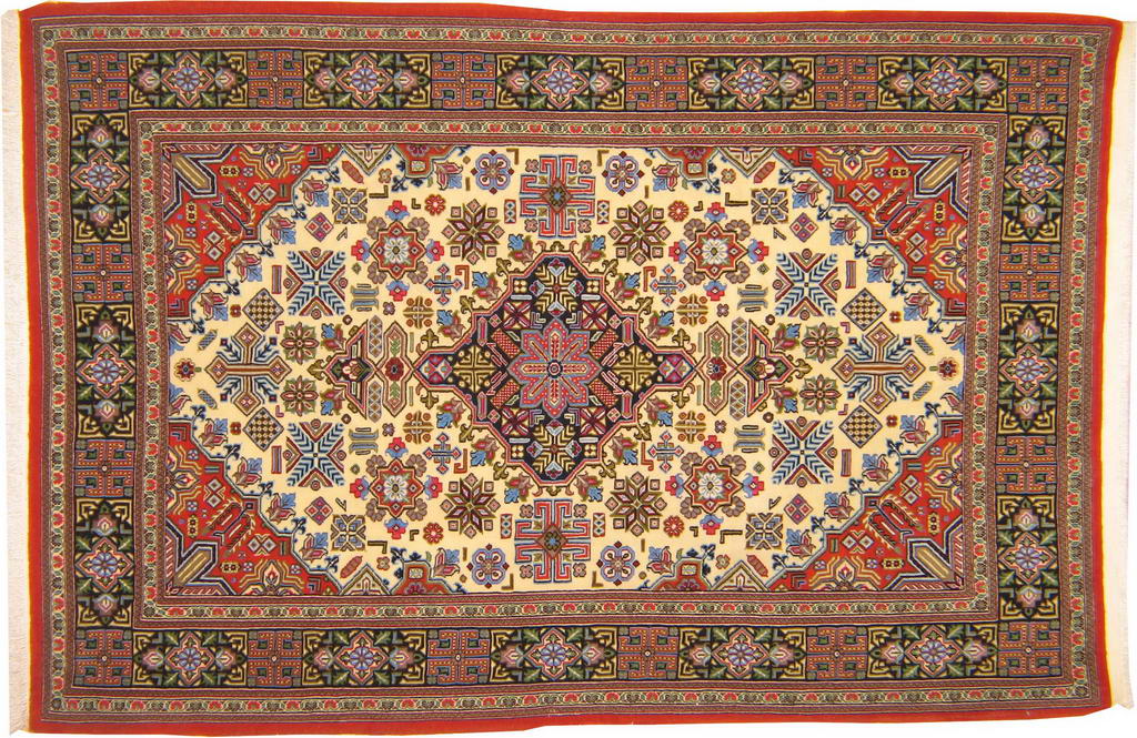 Alfombra persa, Ghom, 158x102 cm.