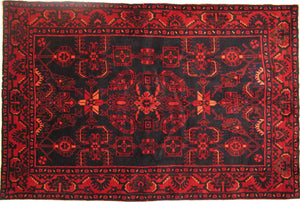 Alfombra persa, Hamedan, 208x138 cm.