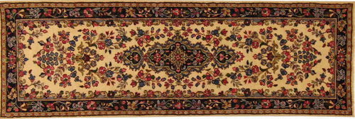 Alfombra persa, Kerman, 230x077 cm.