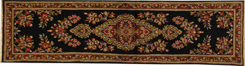 Alfombra persa, Kerman, 215x055 cm.