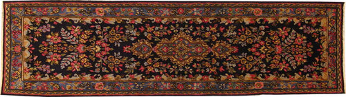 Alfombra persa, Kerman, 243x067 cm.