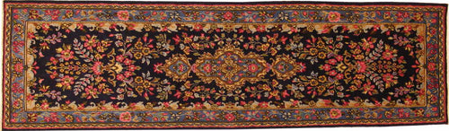 Alfombra persa, Kerman, 251x071 cm.