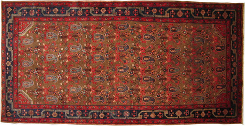 Alfombra persa, Malayer, 318x162 cm.