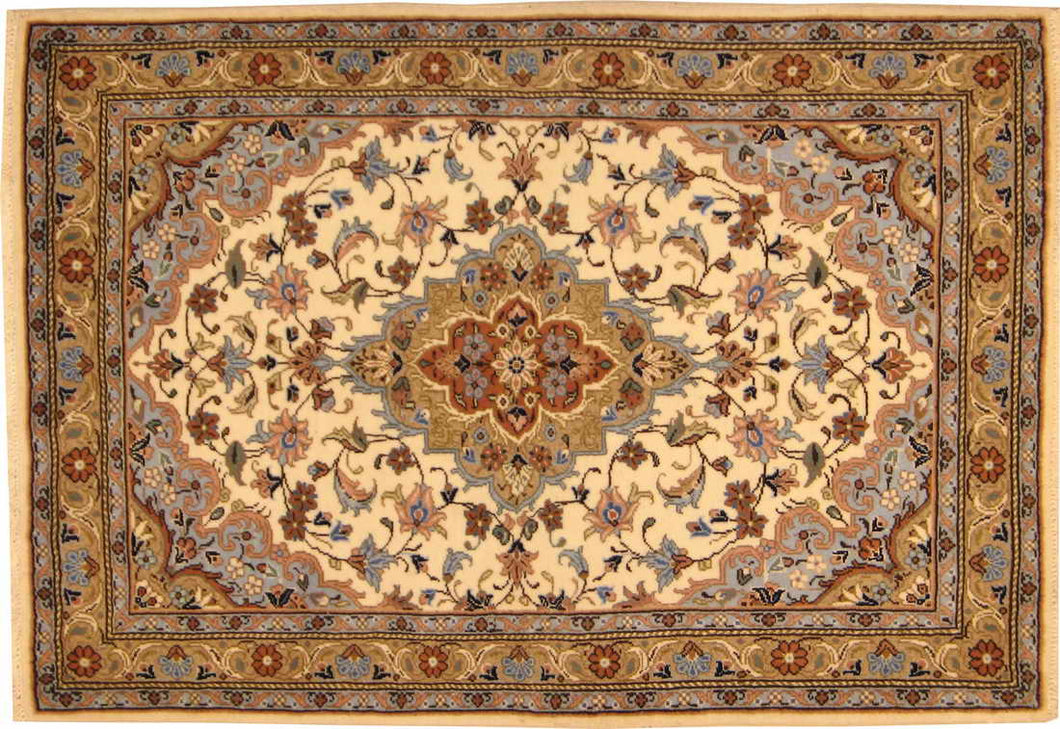 Alfombra persa, Yazd, 145x100 cm.