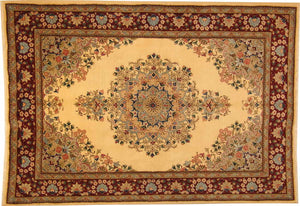 Alfombra persa, Yazd, 200x141 cm.