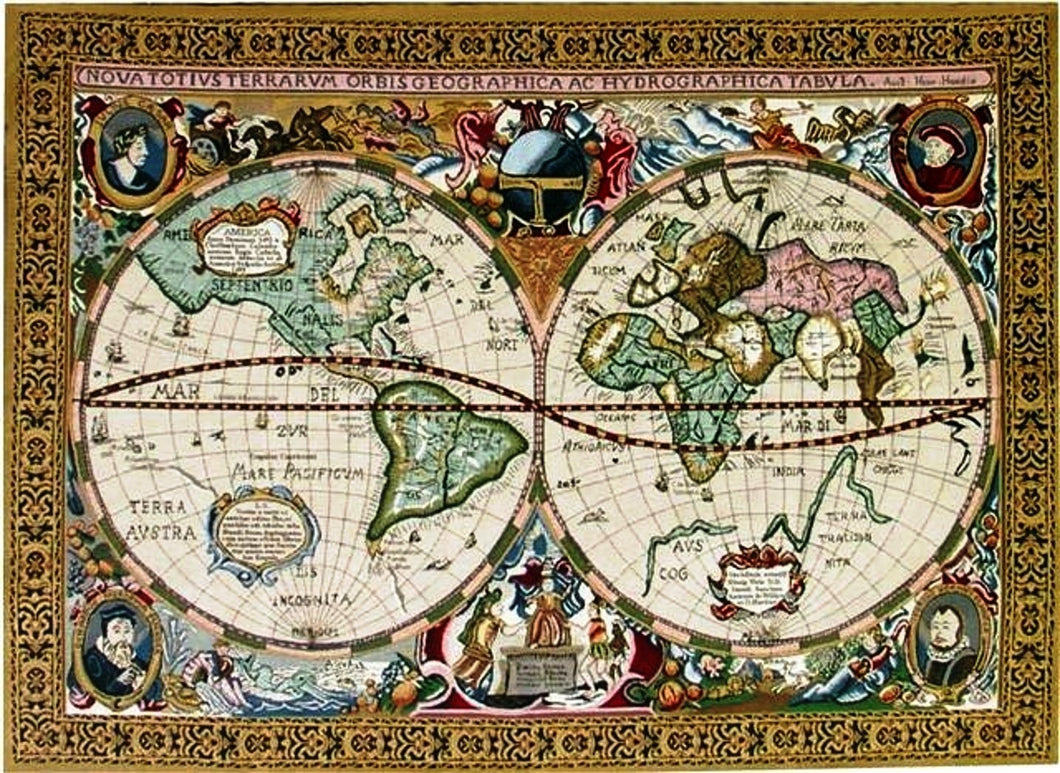 Mapa Mundi, 085 x 118 cm.