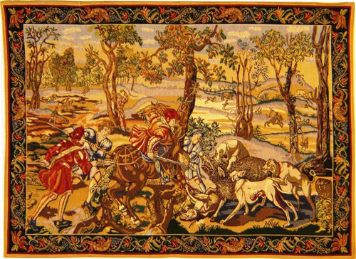 La Caza del Jabali, 087 x 119 cm.
