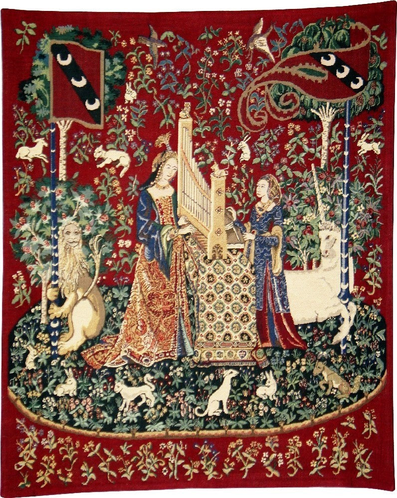 La Dama y el Órgano, 105 x 087 cm.
