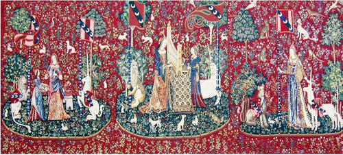 La Dama y el Unicornio, (toda la serie) 170x400cm.
