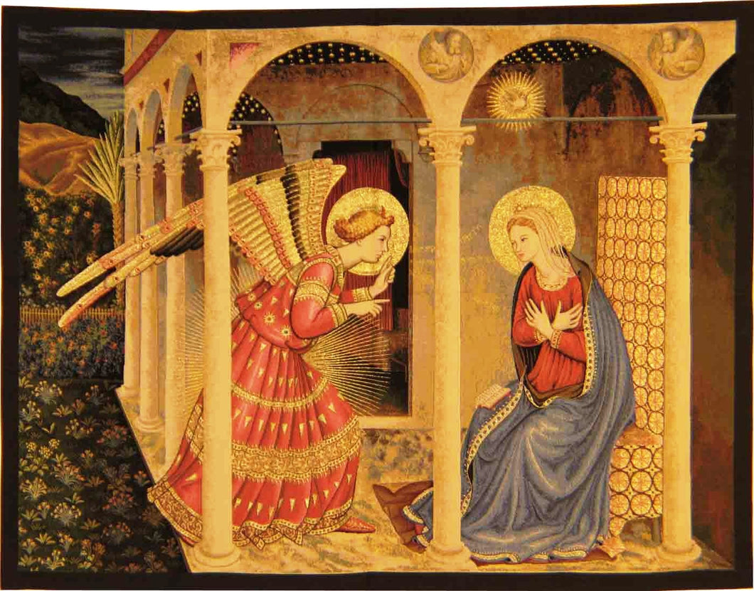 Anunciación, del Beato Angélico (1400 a 1455) 105 x 135 cm.