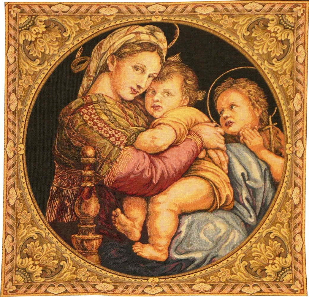 Madonna de la silla (1507-1508), 065 x 065 cm.