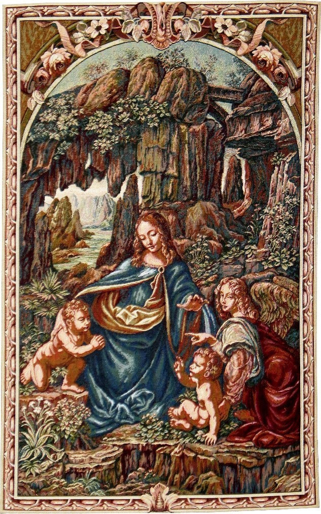 Virgen de la Roca, 110 x 068cm.